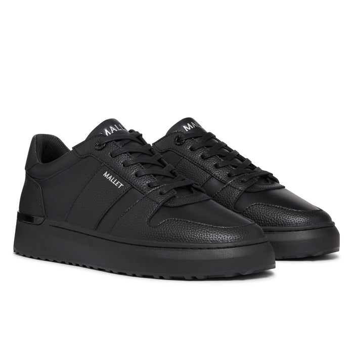 Mallet London Hoxton Lite Triple Black Mens Trainers