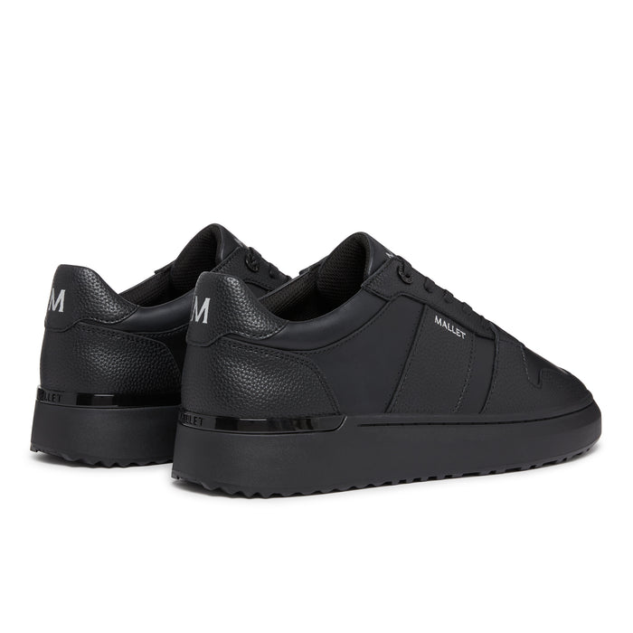 Mallet London Hoxton Lite Triple Black Mens Trainers
