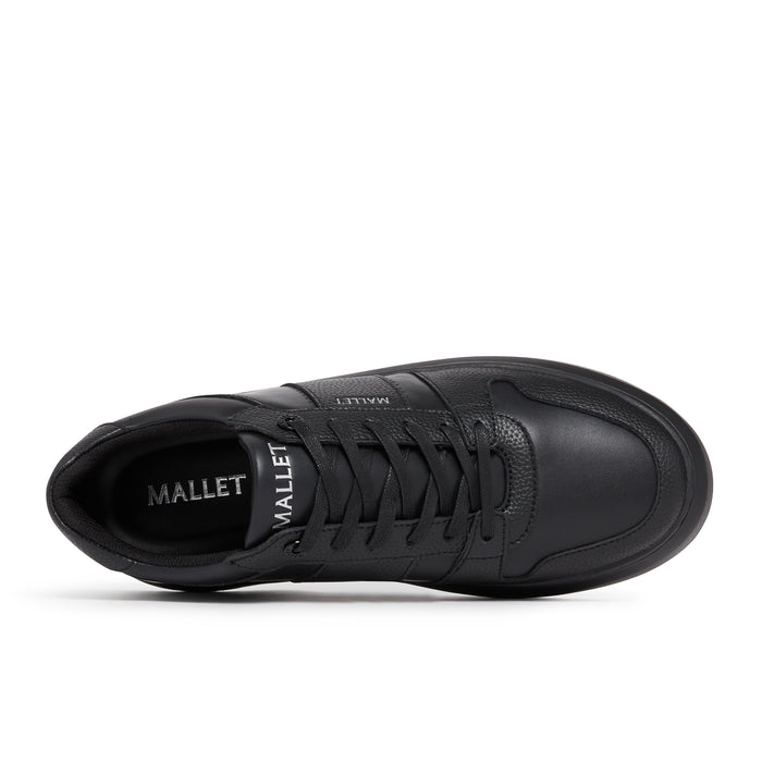 Mallet London Hoxton Lite Triple Black Mens Trainers