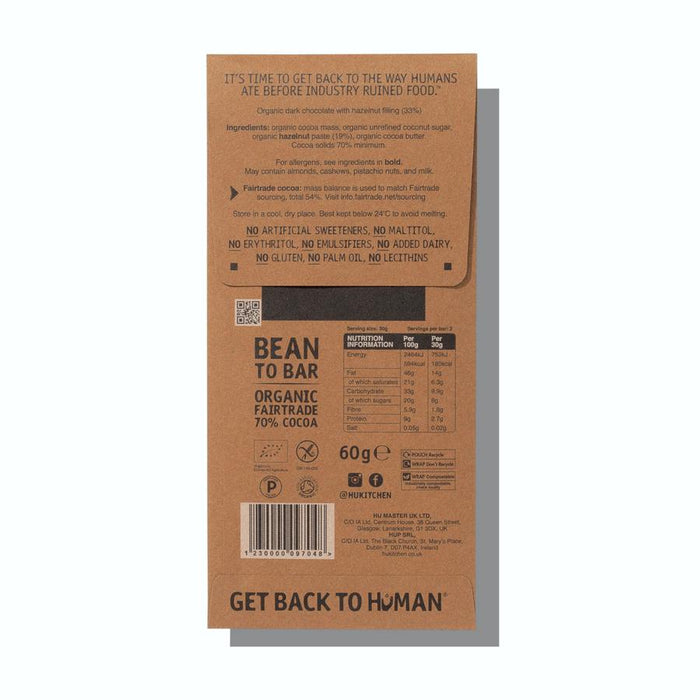 Hu Organic Hazelnut Butter Dark Chocolate Bar