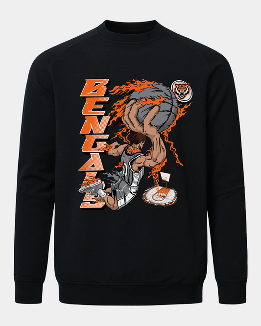 Idaho State Slam Dunk Meridian Black Crewneck