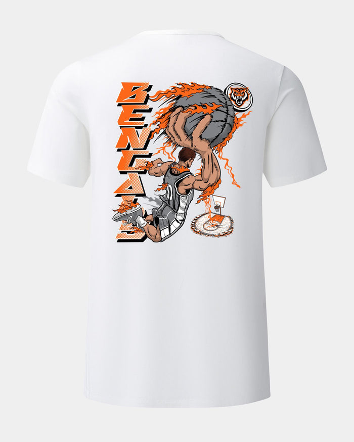 Idaho State Slam Dunk Spectacle 2.0 White T-Shirt Back