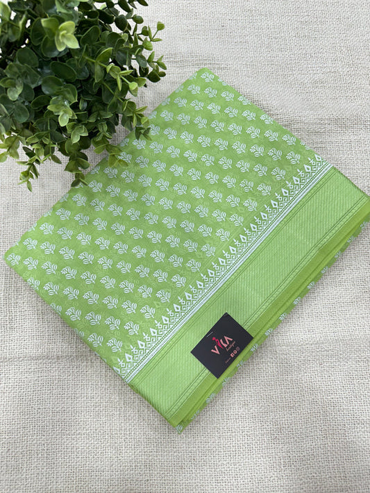 Printed art silk saree