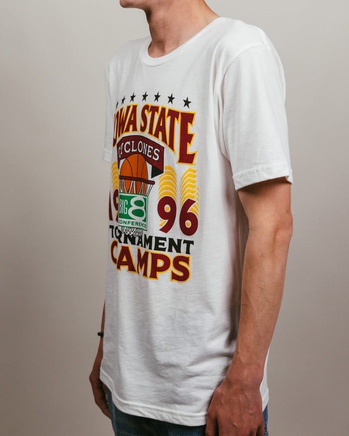 ISU Cyclones 1996 Big 8 Champions White T-Shirt Side