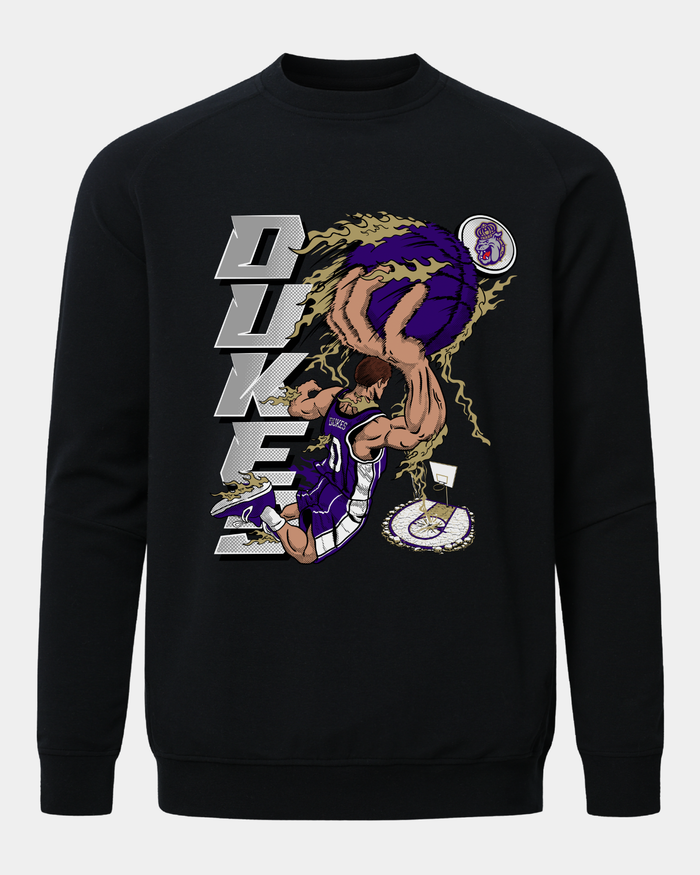 James Madison Slam Dunk Meridian Black Crewneck