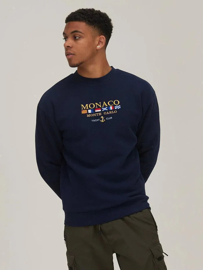 The Navy Monaco Vintage Sweatshirt - Bascora