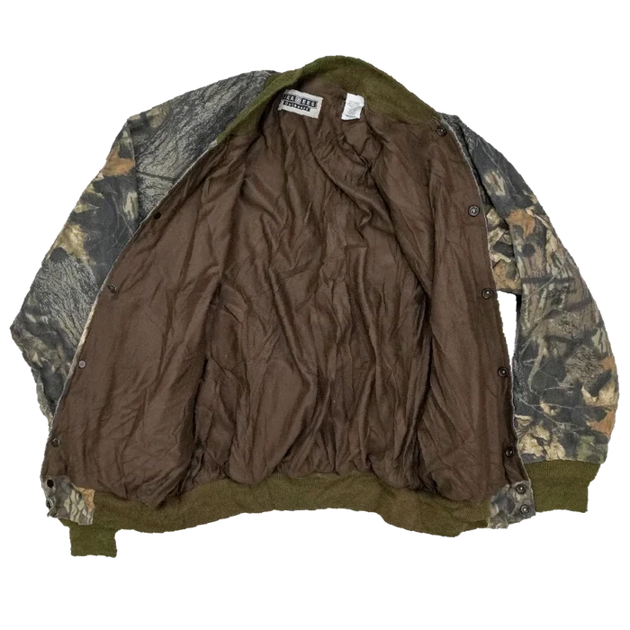 Jerzees Outdoors Mossy Oak Bomber Jacket - Medium - Army & Outdoors - Flight Jackets