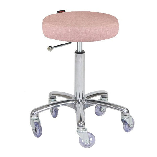 Joiken Turbo Stool - Chrome Base - Dusty Pink