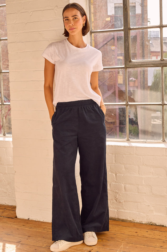 Juliana Cord Trousers | Ink - Aspiga