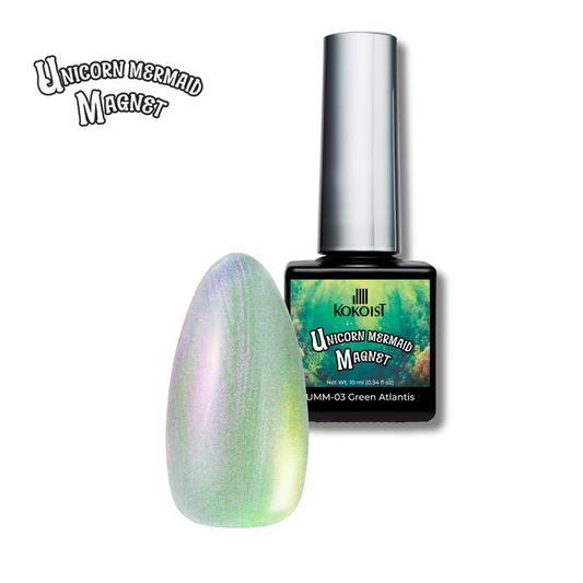 K- Unicorn Mermaid Magnet UMM-03 Green Atlantis