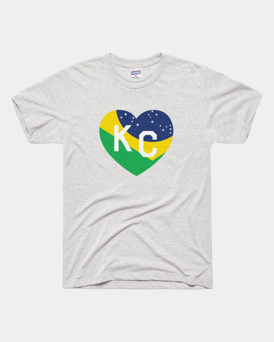 KC Brazil Heart Ash T-Shirt