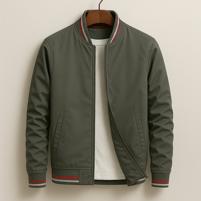 Kevin - Blouson bomber à rayures pour un style moderne et décontracté