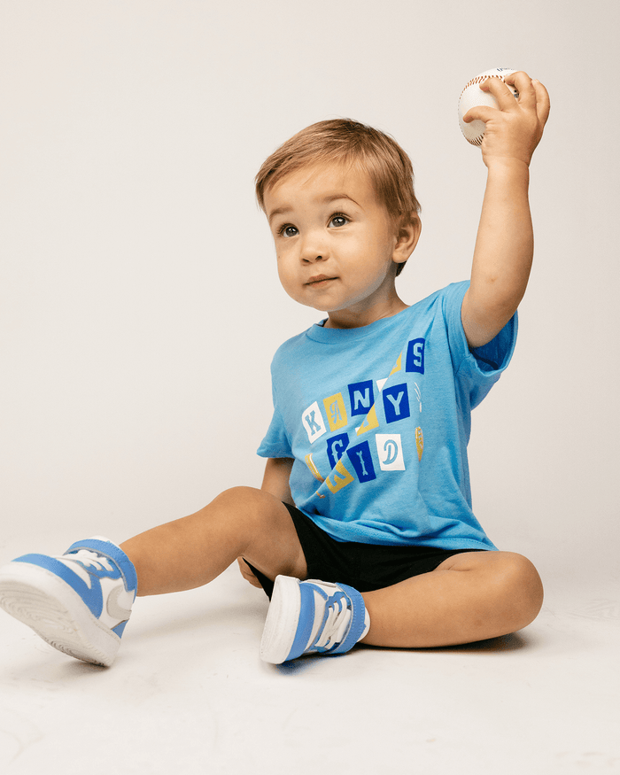 Kids Kansas City Baseball Electric Blue T-Shirt