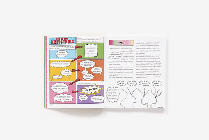 Knitstrips: The World’s First Comic-Strip Knitting Book | Beltran Ormsbee