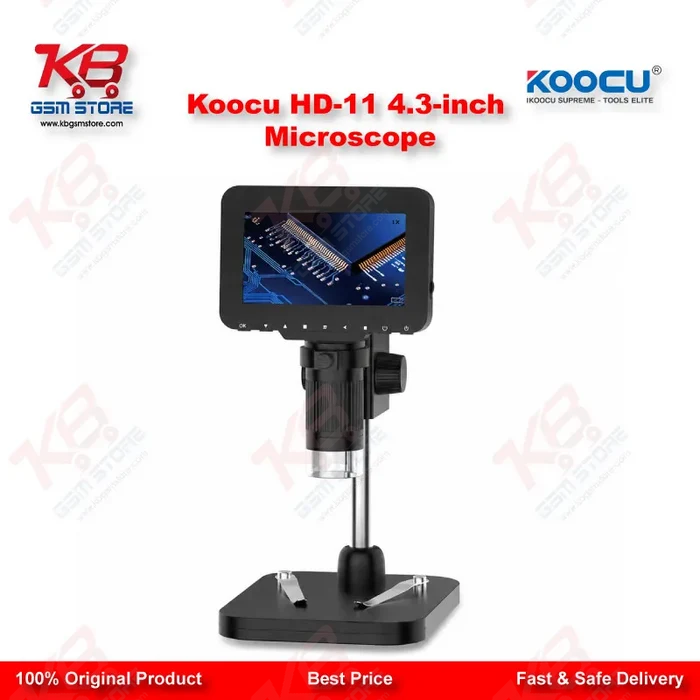 Koocu HD-11 4.3-Inch Digital Microscope with Adjustable Stand