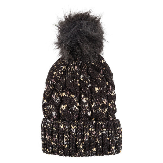 Ladies Thermal Insulated Black Hat 339342-black