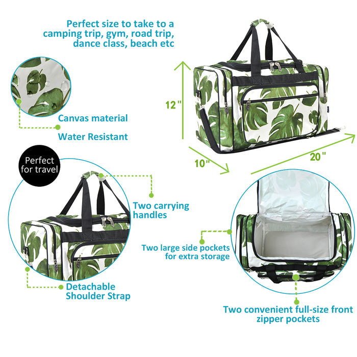 Leafy Delight NGIL Canvas 20" Duffle Bag
