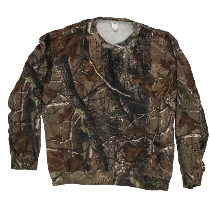Liberty Realtree Camo Sweatshirt - Large - Army & Outdoors - Plain & Print T-Shirts