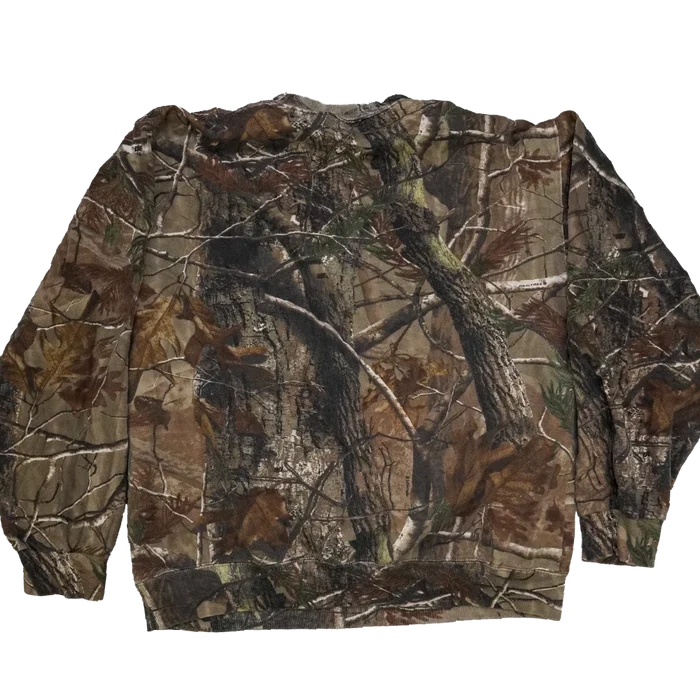 Liberty Realtree Camo Sweatshirt - Large - Army & Outdoors - Plain & Print T-Shirts