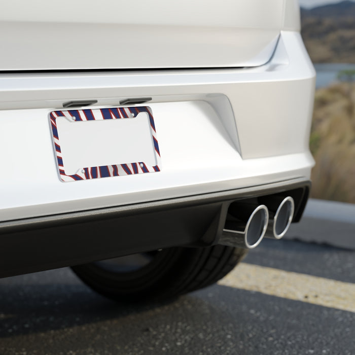 License Plate Frame - Buffalo Football Zubaz Design