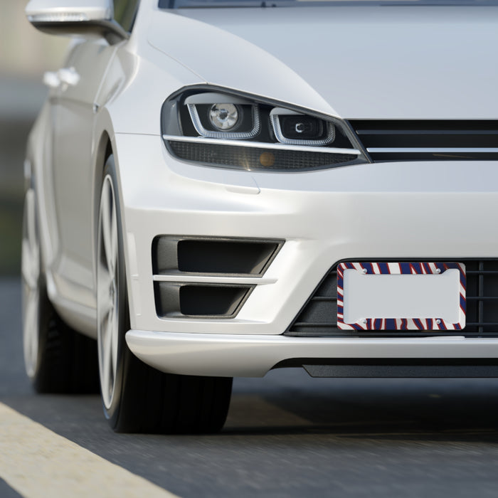 License Plate Frame - Buffalo Football Zubaz Design