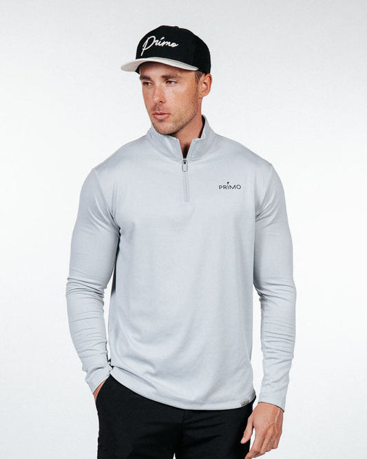 Light Gray Classic Quarter Zip