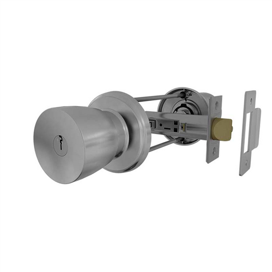 Lockwood 534 round knob set for PVC fencing gates. - Image 1