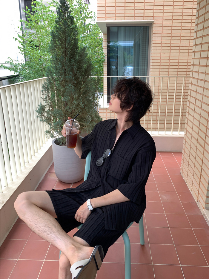 Loera Pleats Half Pants