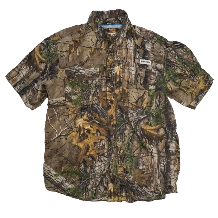 Magellan Sportswear Realtree Camo Fishing Shirt - Large - Army & Outdoors - Field Shirts