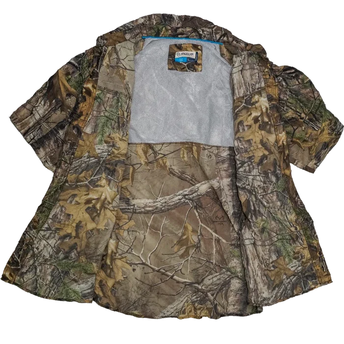 Magellan Sportswear Realtree Camo Fishing Shirt - Large - Army & Outdoors - Field Shirts