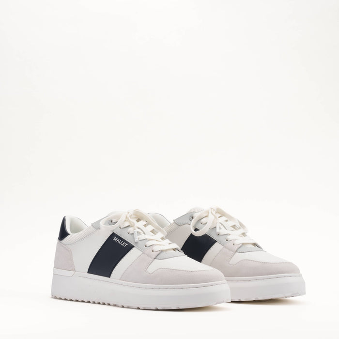 Mallet Hoxton Lite White Navy - Side View