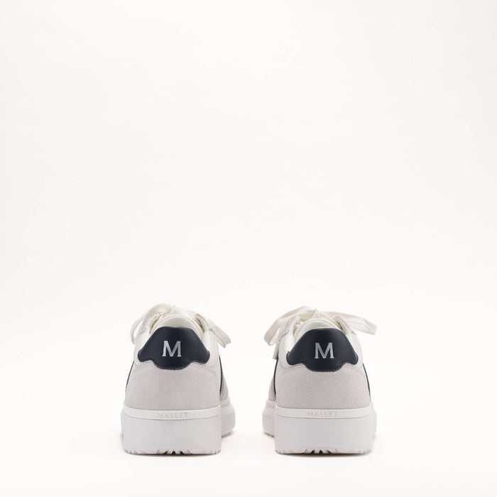 Mallet Hoxton Lite White Navy - Rear View