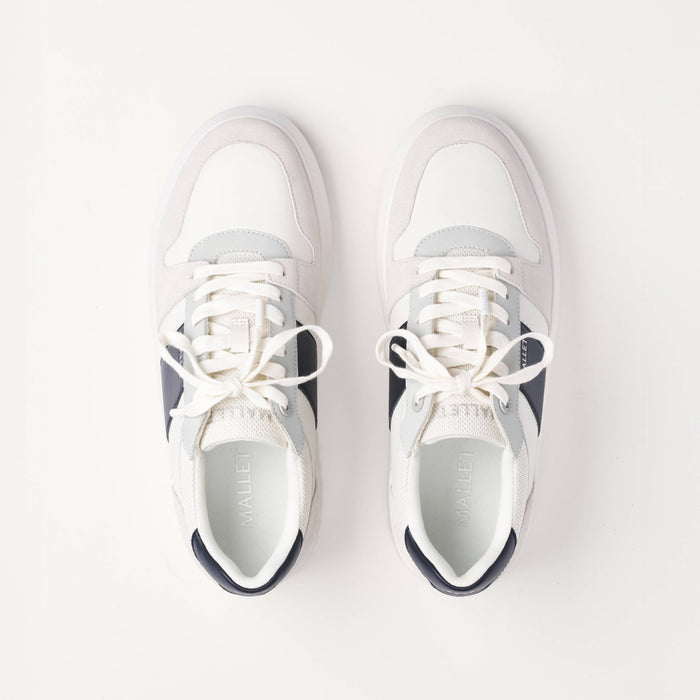 Mallet Hoxton Lite White Navy - Sole View