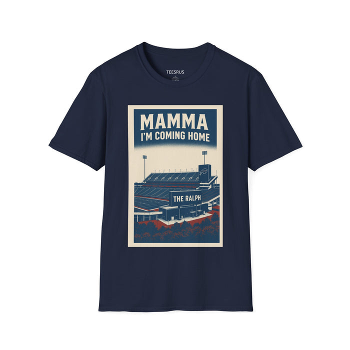 Mamma I'm coming home Buffalo football teeshirt