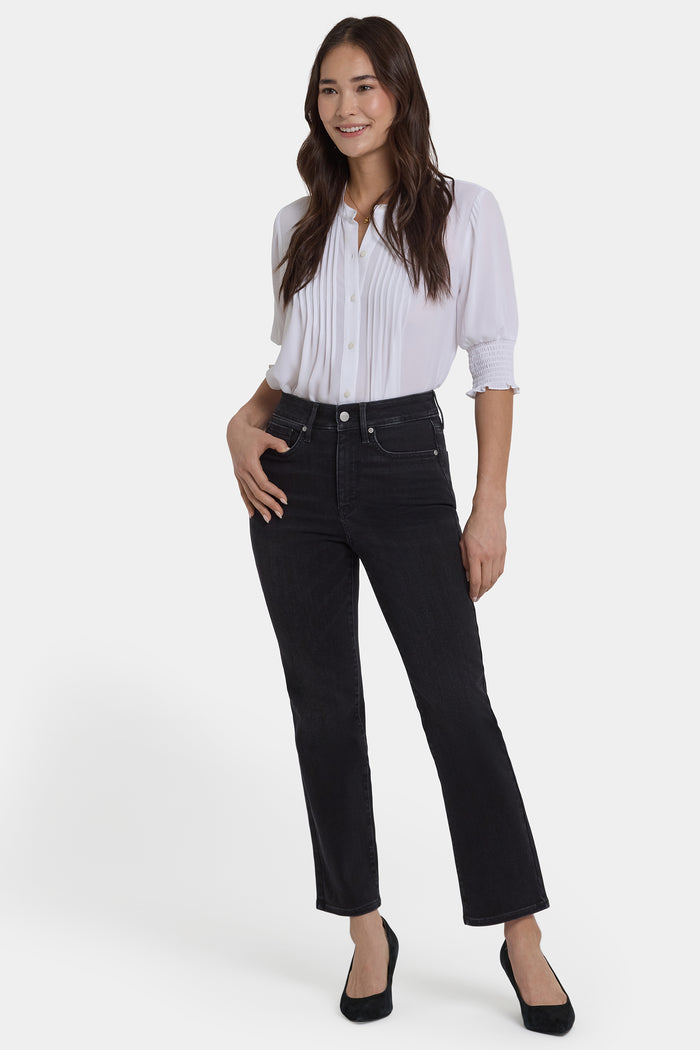Marilyn Straight Ankle Jeans - French Nightfall