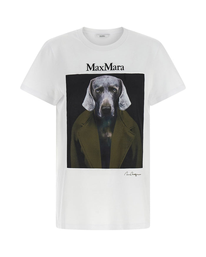 Max Mara White Cotton T-Shirt