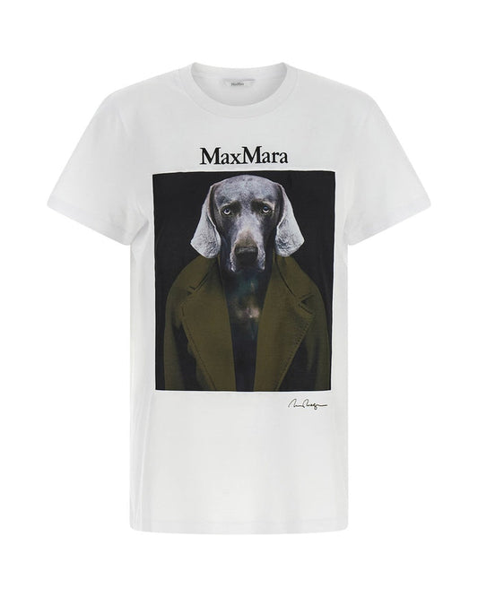 Max Mara White Cotton T-Shirt
