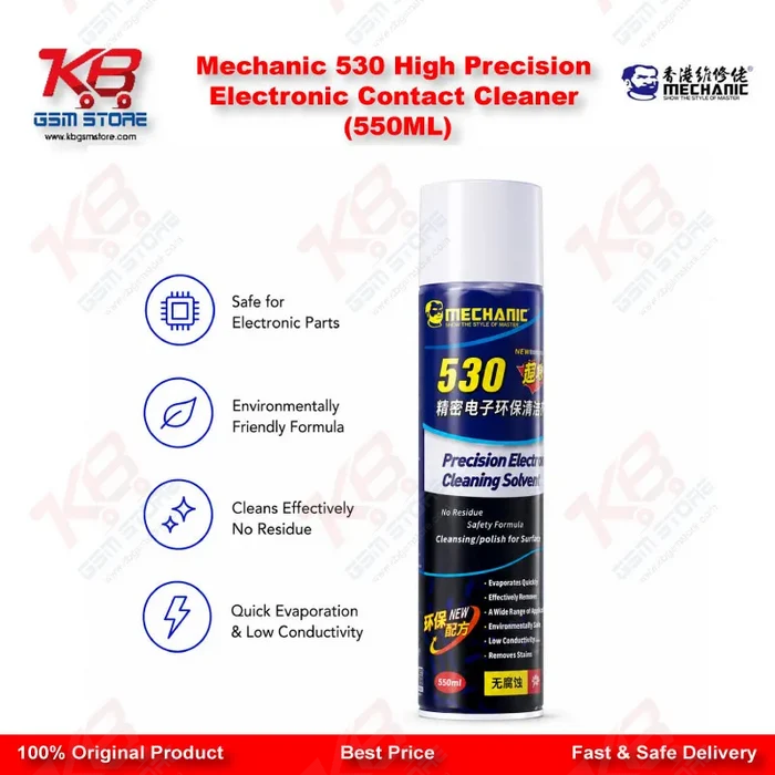 Mechanic 530 High Precision Electronic Contact Cleaner (550ML)
