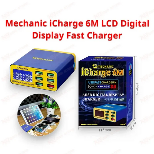 Mechanic iCharge 6M LCD Digital Display Fast Charger