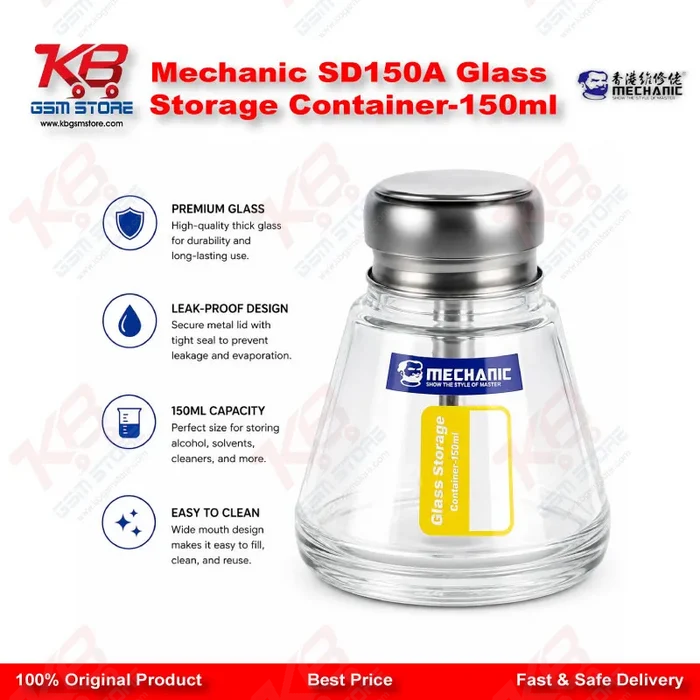 Mechanic SD150A Glass Storage Container-150ml