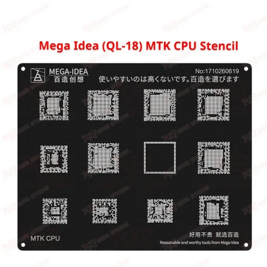 Mega Idea (QL-18) MTK CPU Stencil