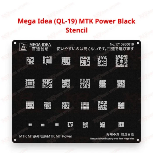 Mega Idea (QL-19) MTK Power Black Stencil