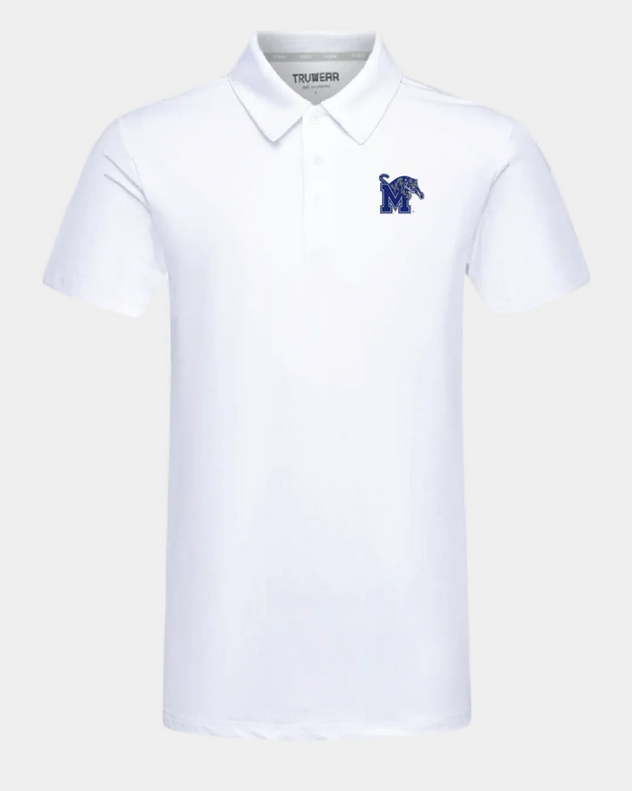 Memphis Crest 2.0 Polo White