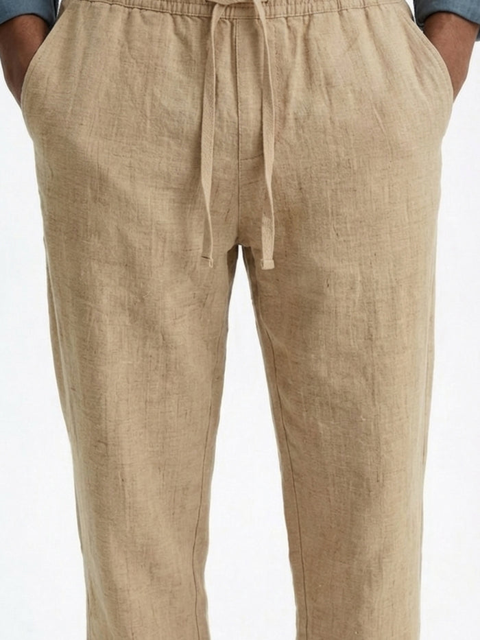 Men's 100% Cotton Regular Fit Pant Khaki