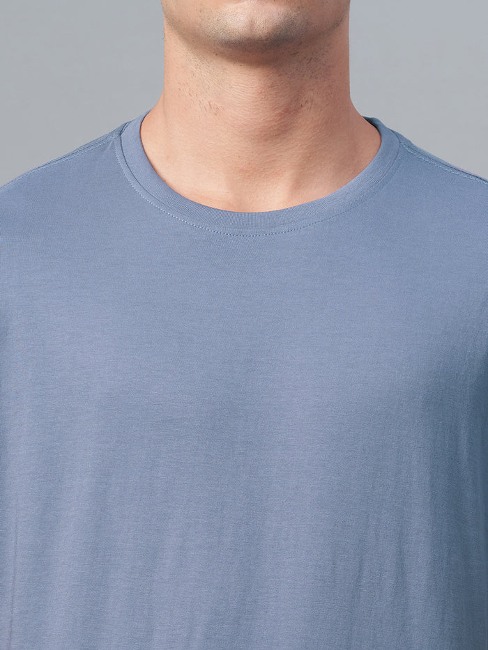 Men's 100% Cotton Regular Fit Tshirt Lavender