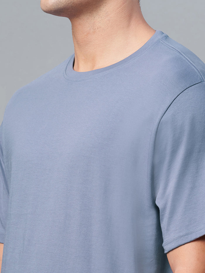 Men's 100% Cotton Regular Fit Tshirt Lavender