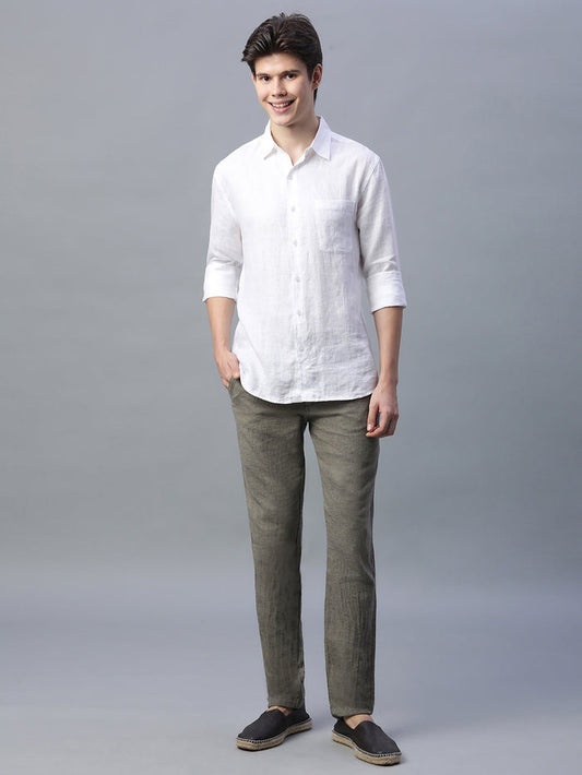 Men's Cotton Linen Slim Fit Pant Avenue