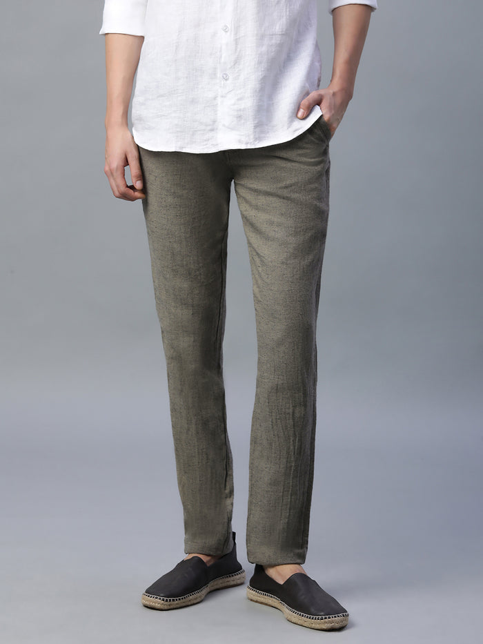 Men's Cotton Linen Slim Fit Pant Avenue