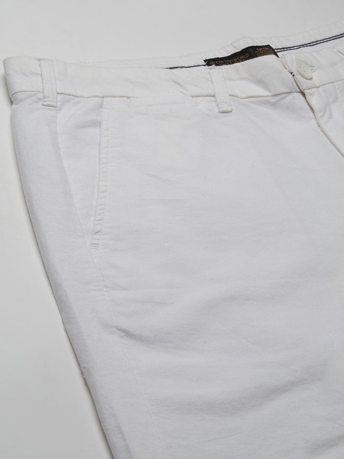 Men's Cotton Lycra Regular Fit Pant Grey