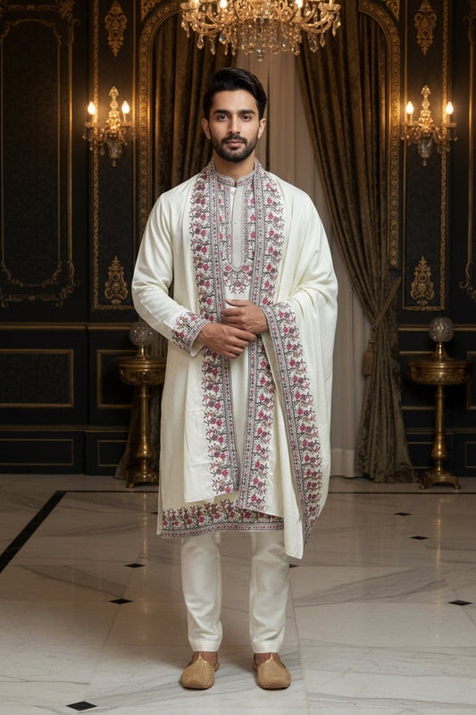 Mens kurta set with dupatta